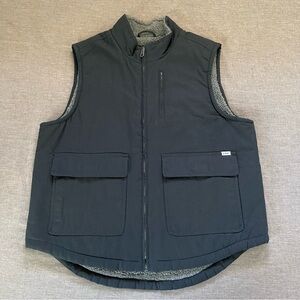 Lee black workwear insulated canvas vest size large